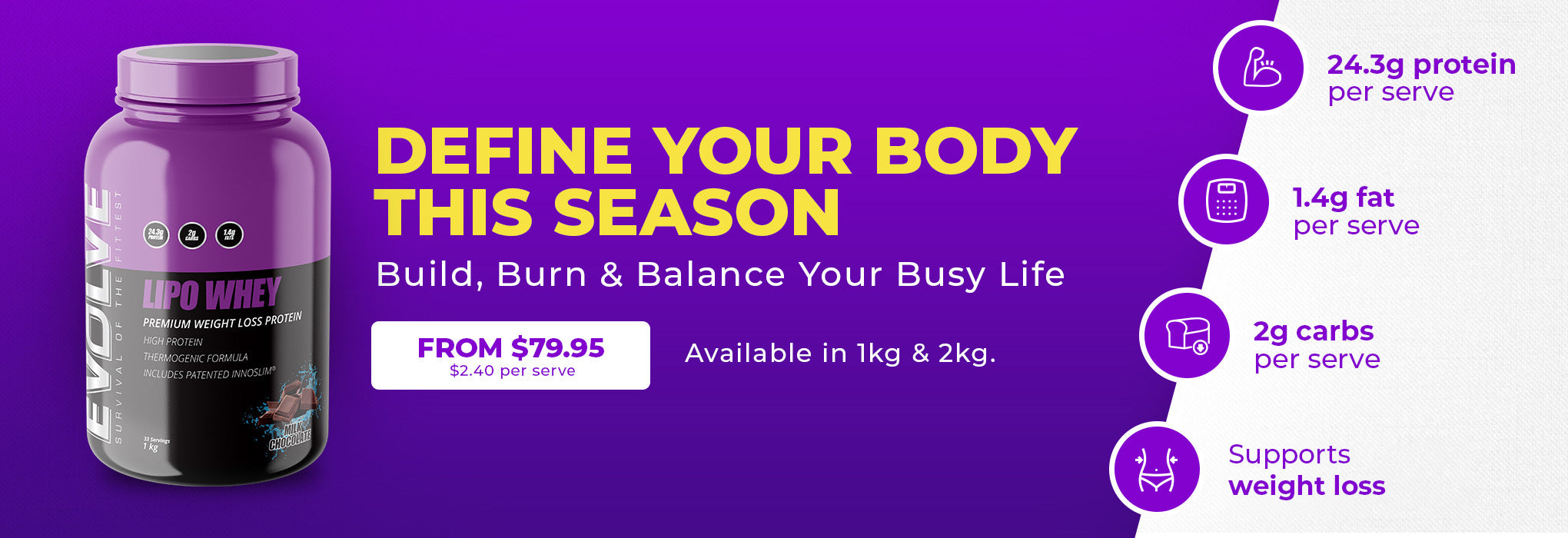 	
Lipo Whey: Define Your Body This Season