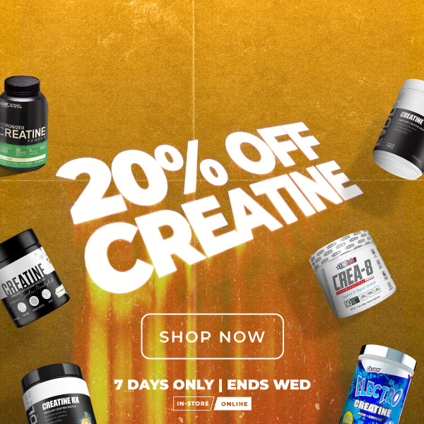 20% off creatine 