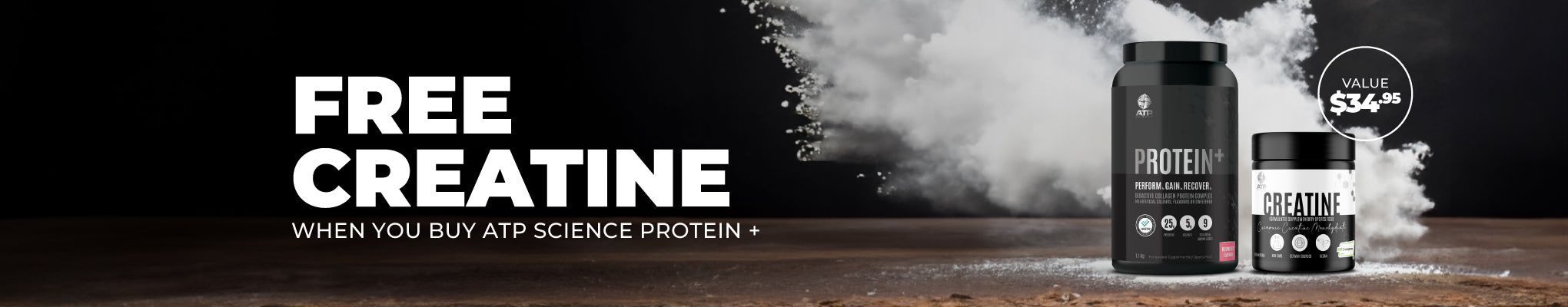 ATP Protein + get a free 250g Creatine