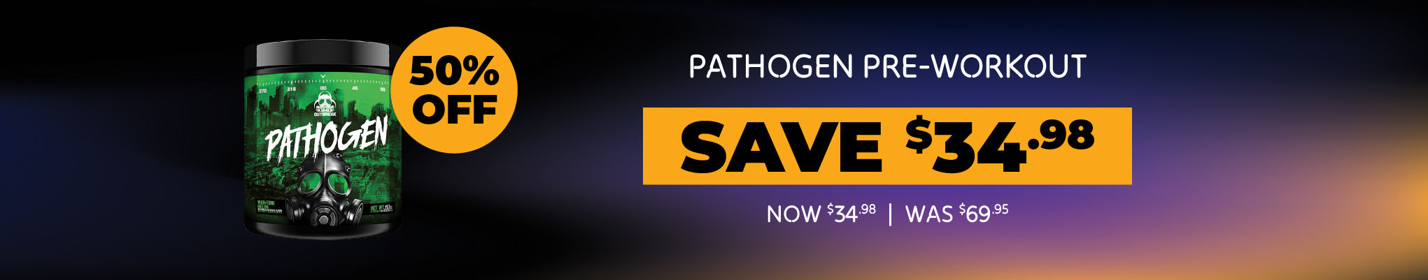 Save 20% off Pathogen Pre-Workout