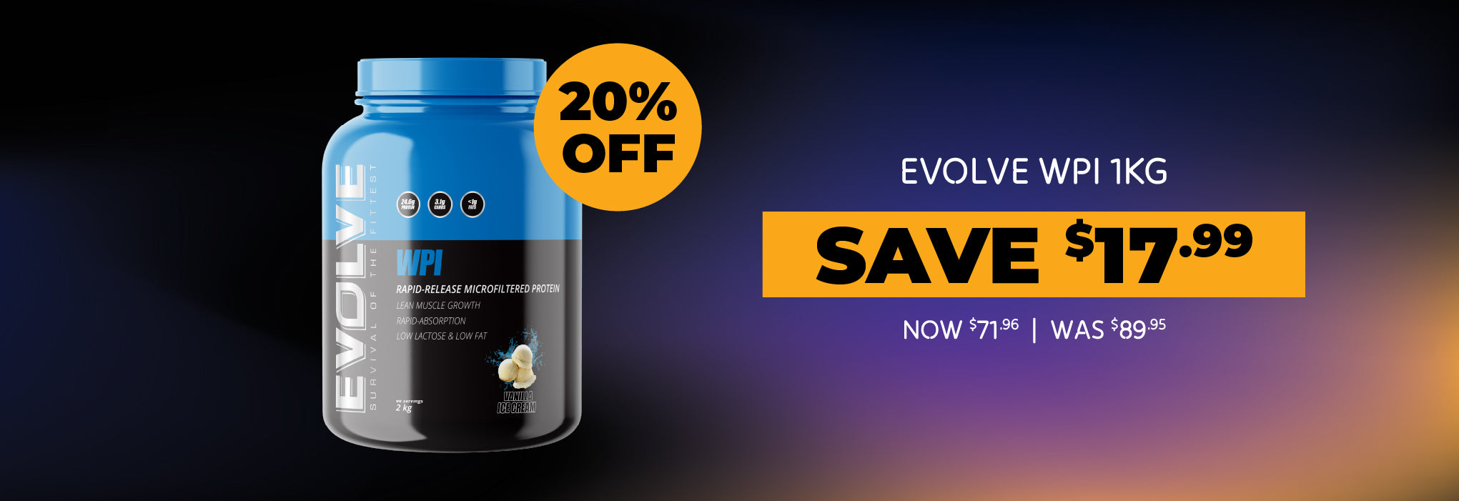 Save 20% off Evolve WPI