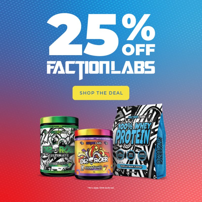 Save 25% off Faction Labs