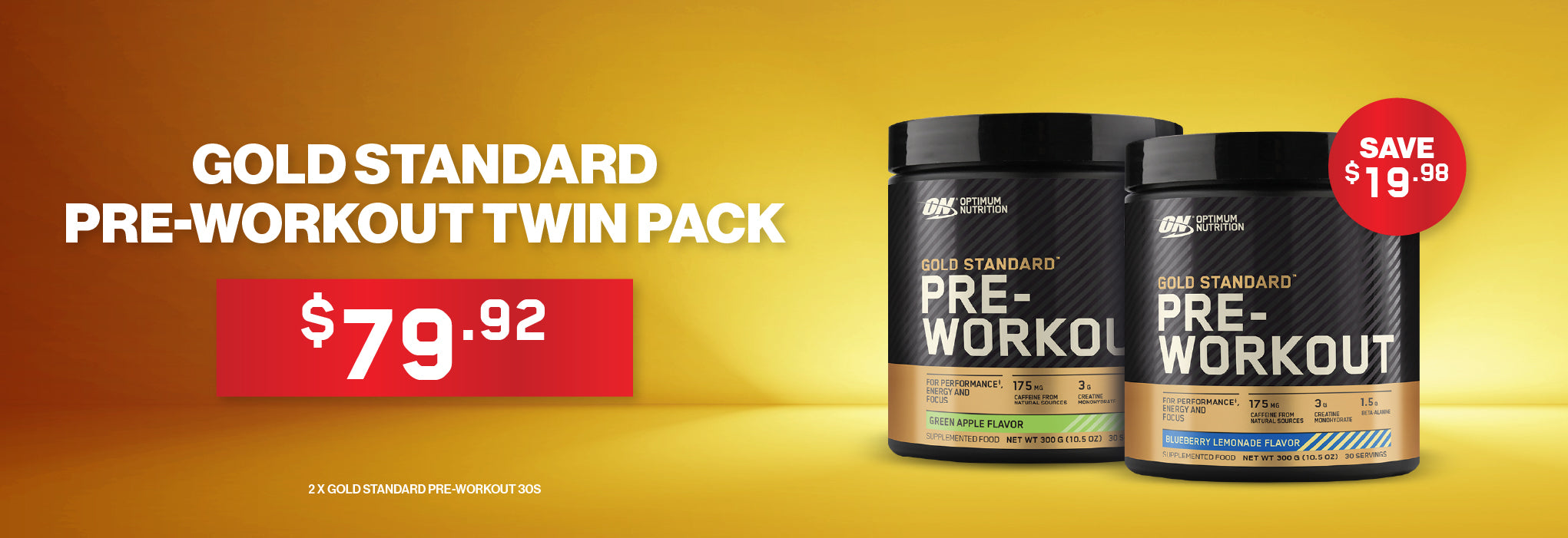 Gold Standard Pre Workout Twin Pack