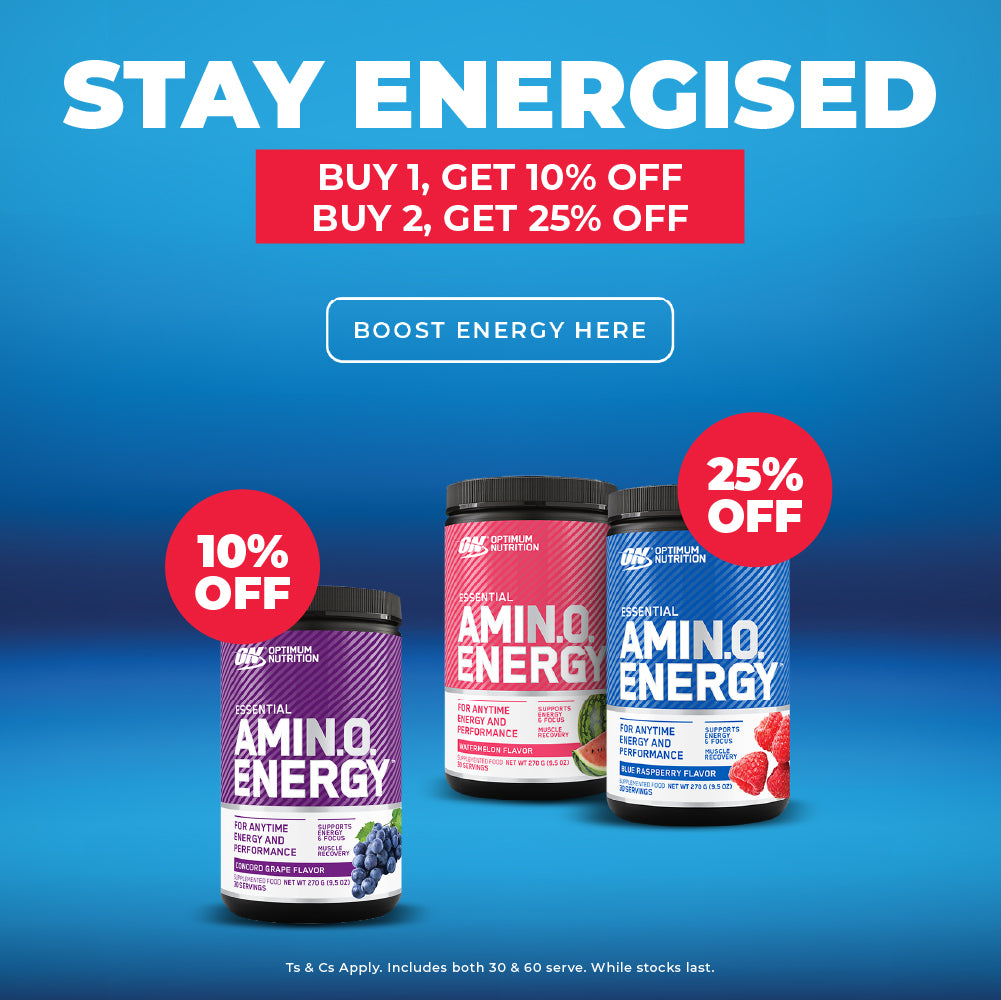 Amino Energy 30/65s: Save up to 25% off