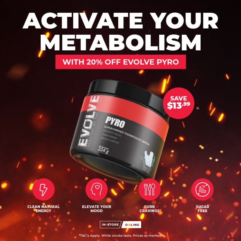 20% off Evolve Pyro