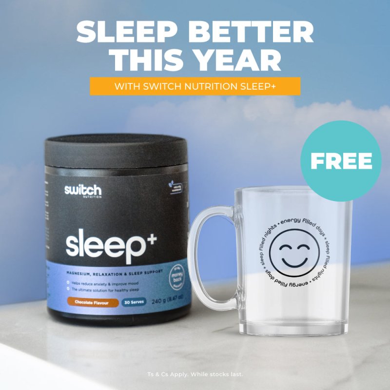 Sleep Better This Year. Buy any Sleep+ and Get a Free Mug