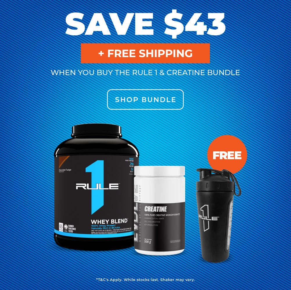 Rule 1 Whey + Creatine Bundle + FREE Shaker