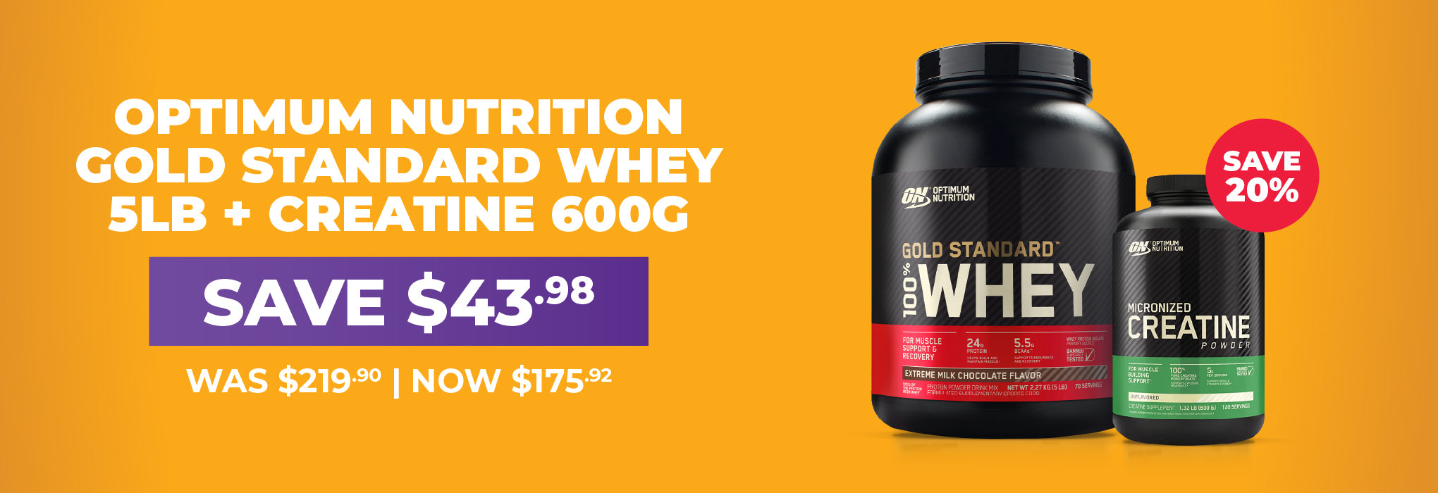 STACK AND SAVE - 20% OFF GSW + Creatine Bundle