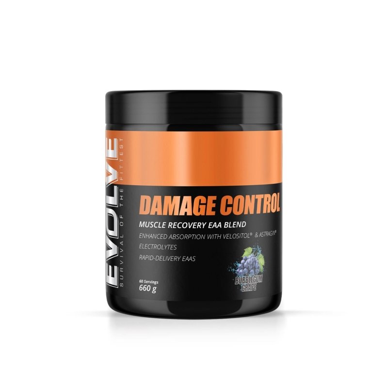 Evolve Damage Control + Electrolytes - 60 serve bubblegum grape