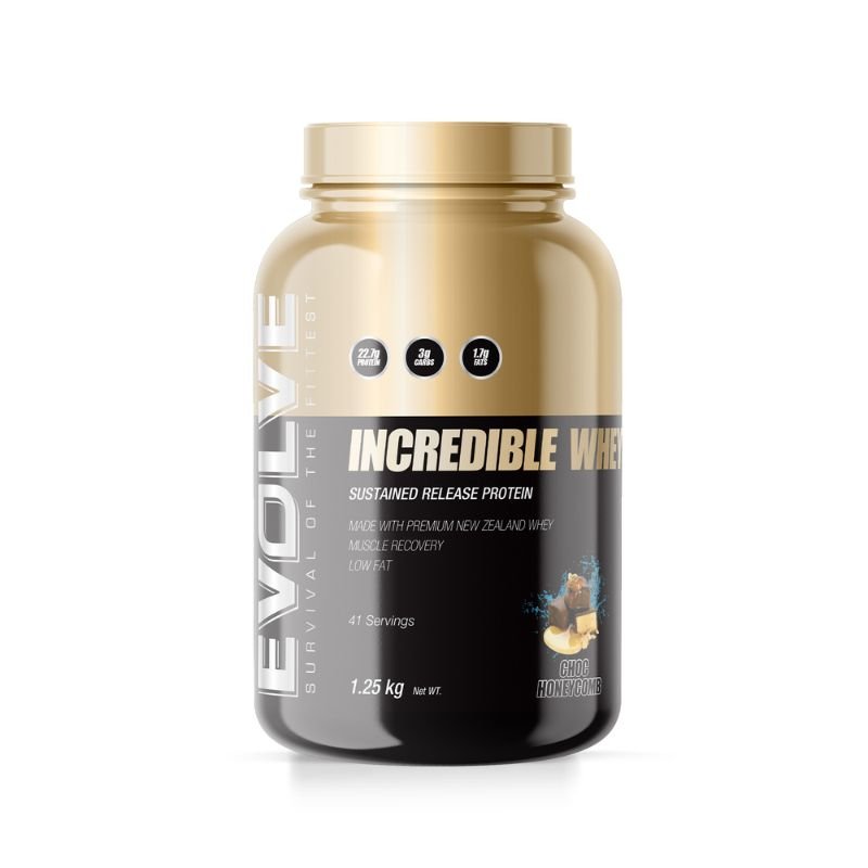 Evolve Incredible Whey 1.25kg - Choc Honeycomb