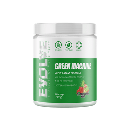 Evolve Green Machine Super Greens Formula - Strawberry Kiwi