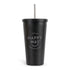 Happy Way Tumbler w/Straw Protein Shaker