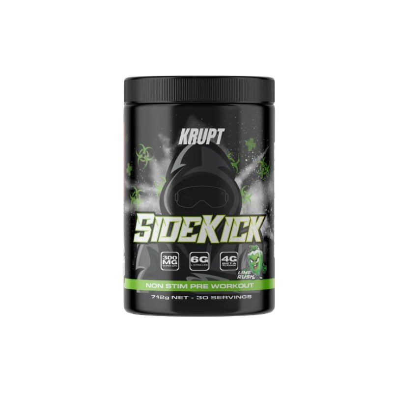 KRUPT SideKick No Stim Pre Workout - Lime Rush