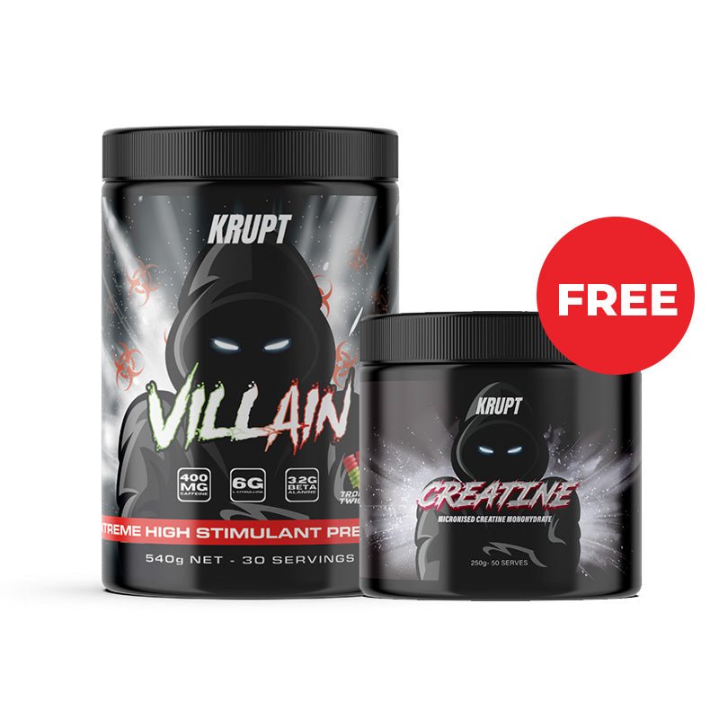 Krupt Villain + FREE Creatine - Tropical Twister