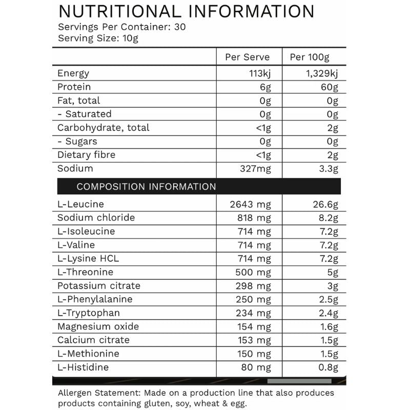 Lifted Nutrition Essential 9