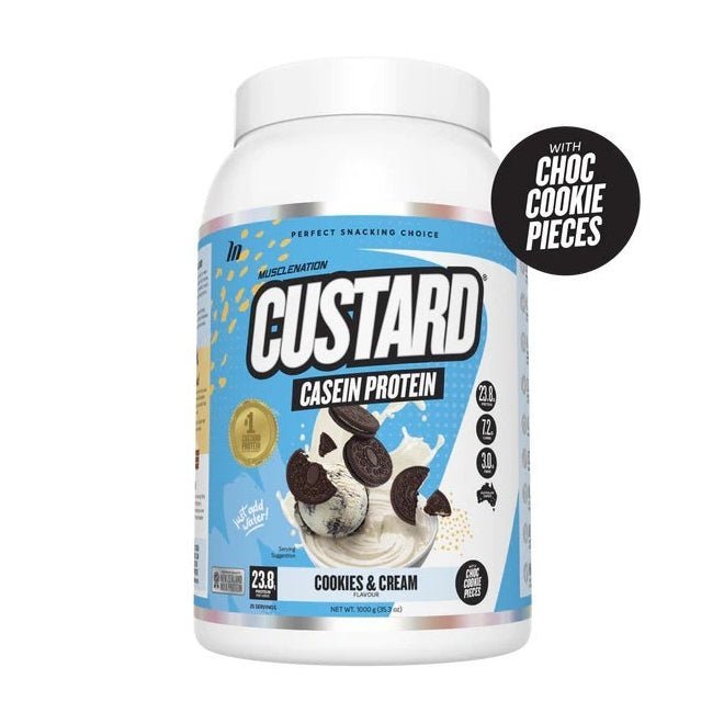 Muscle Nation Custard Protein Powder Casein