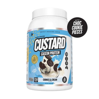 Muscle Nation Custard Protein Powder Casein