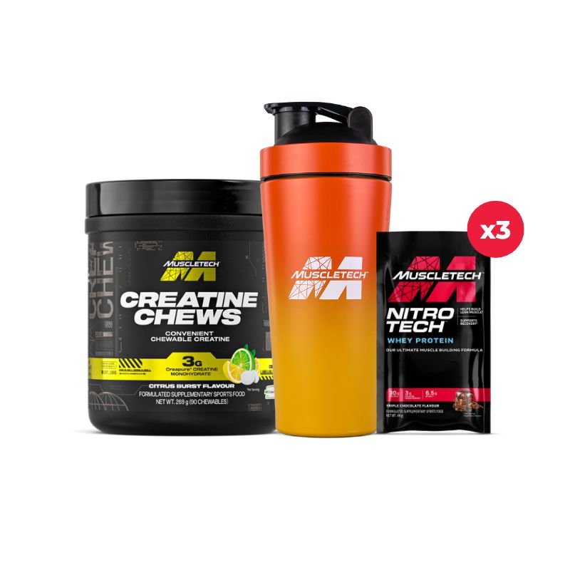 Muscle Tech Creatine Chews, Shaker &amp; Samples