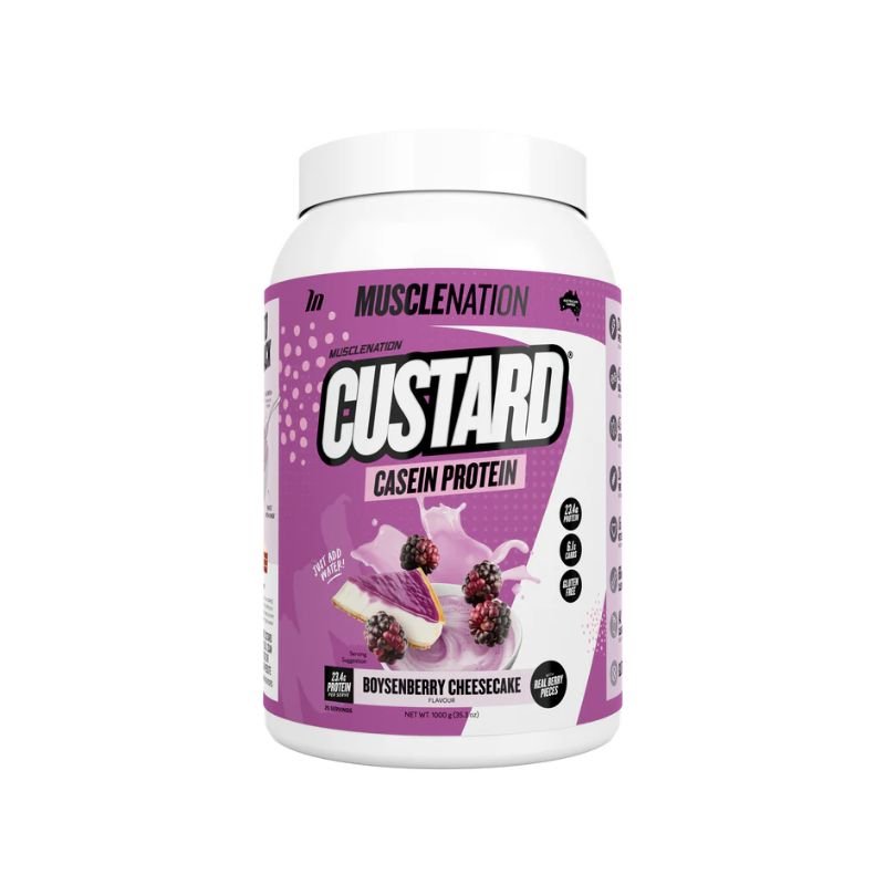 Muscle Nation Custard Casein - Bosenberry Cheesecake