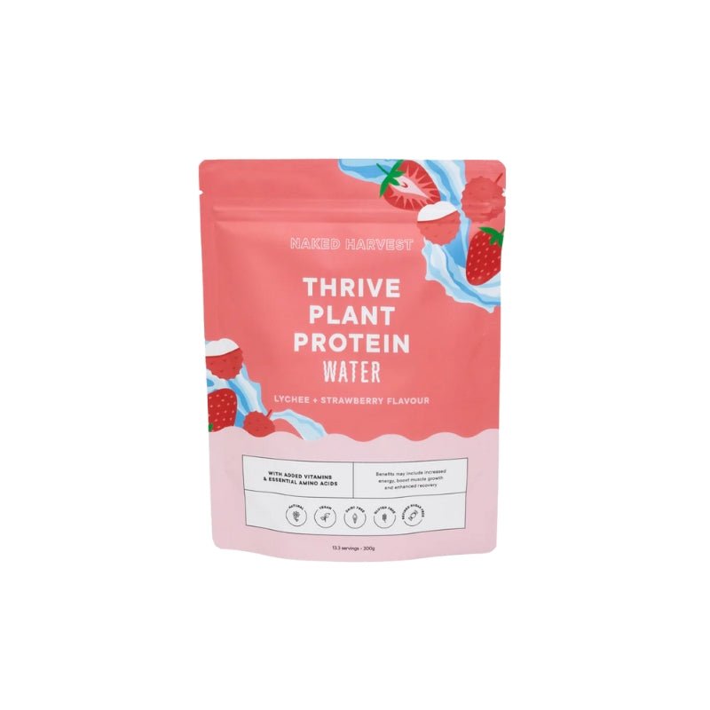 Naked Harvest Thrive Protein Water - Lychee &amp; Strawberry