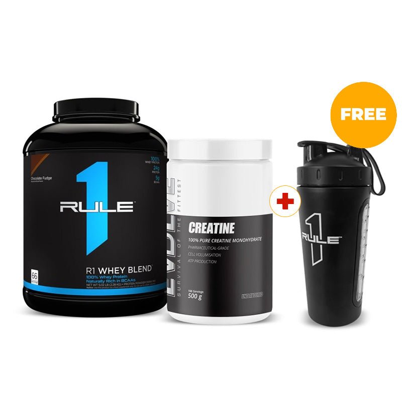 Rule 1 R1 Whey Blend &amp; Creatine Bundle