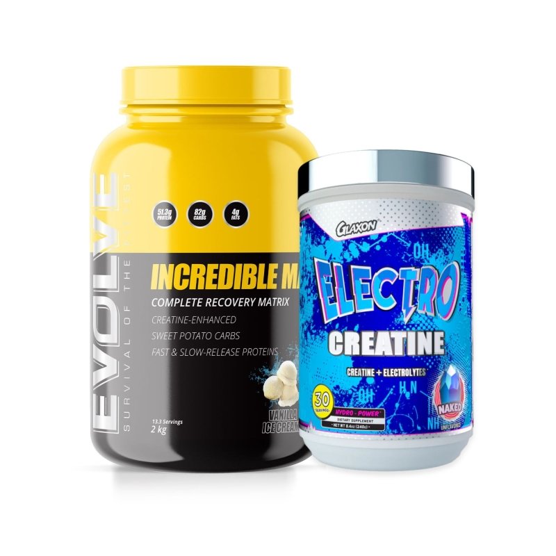 Evolve Incredible Mass &amp; Electro Creatine Bundle