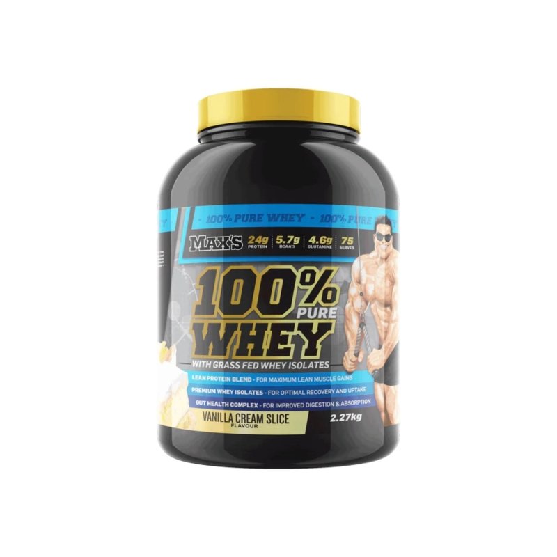 Maxs Supplements 100 Percent Whey - Vanilla Cream Slice