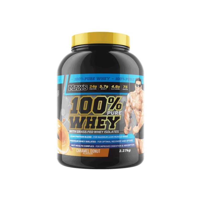 Maxs Supplements 100 Percent Whey - Caramel Donut