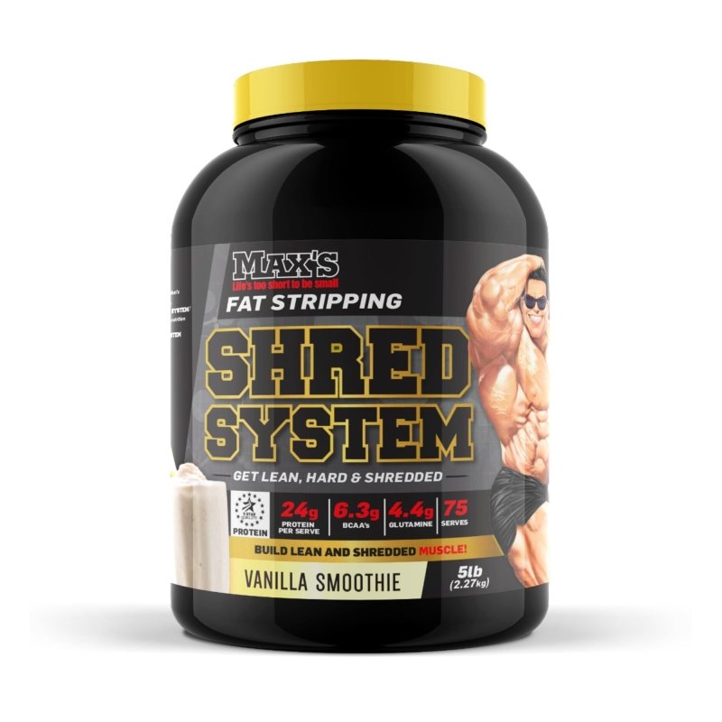 Maxs Supplements Shred System Protein Powder Fat Burning