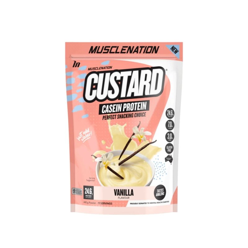 Muscle Nation Custard Protein Powder Casein