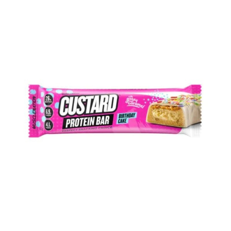 Muscle Nation Custard Protein Bar - Single Birthday Cake