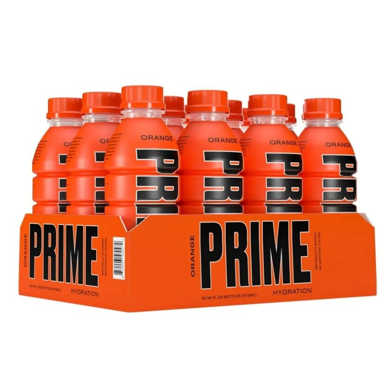 Prime Hydration RTD Energy Drink Box of 12 Orange