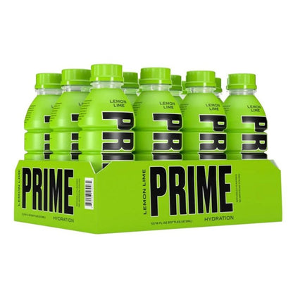 Prime Hydration RTD Energy Drink Box of 12 Lemon Lime