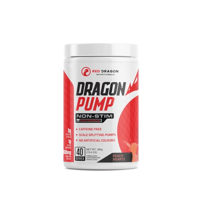 Red Dragon Pump Non Stim - Peach Hearrts