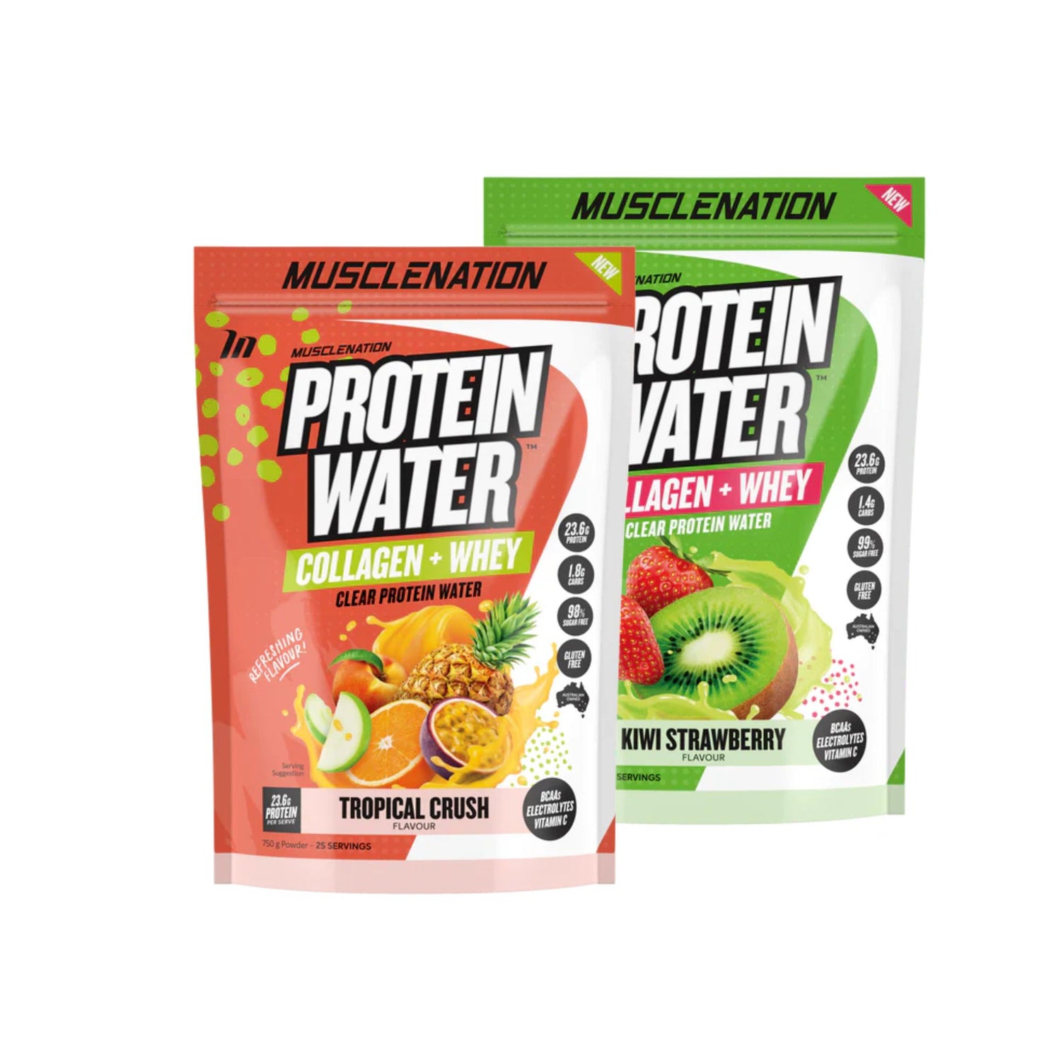 Muscle Nation Protein Water 25 serve Twin Pack